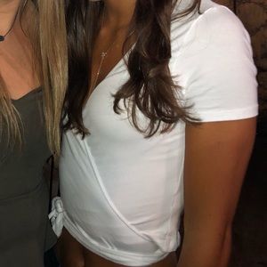 Brandy Melville top!! Short sleeve crop top